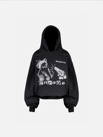 ENRAGE Sweatshirt 'ENRAGE TEDDY' in Black: front