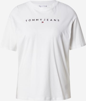 Tricou de la Tommy Jeans pe alb: față