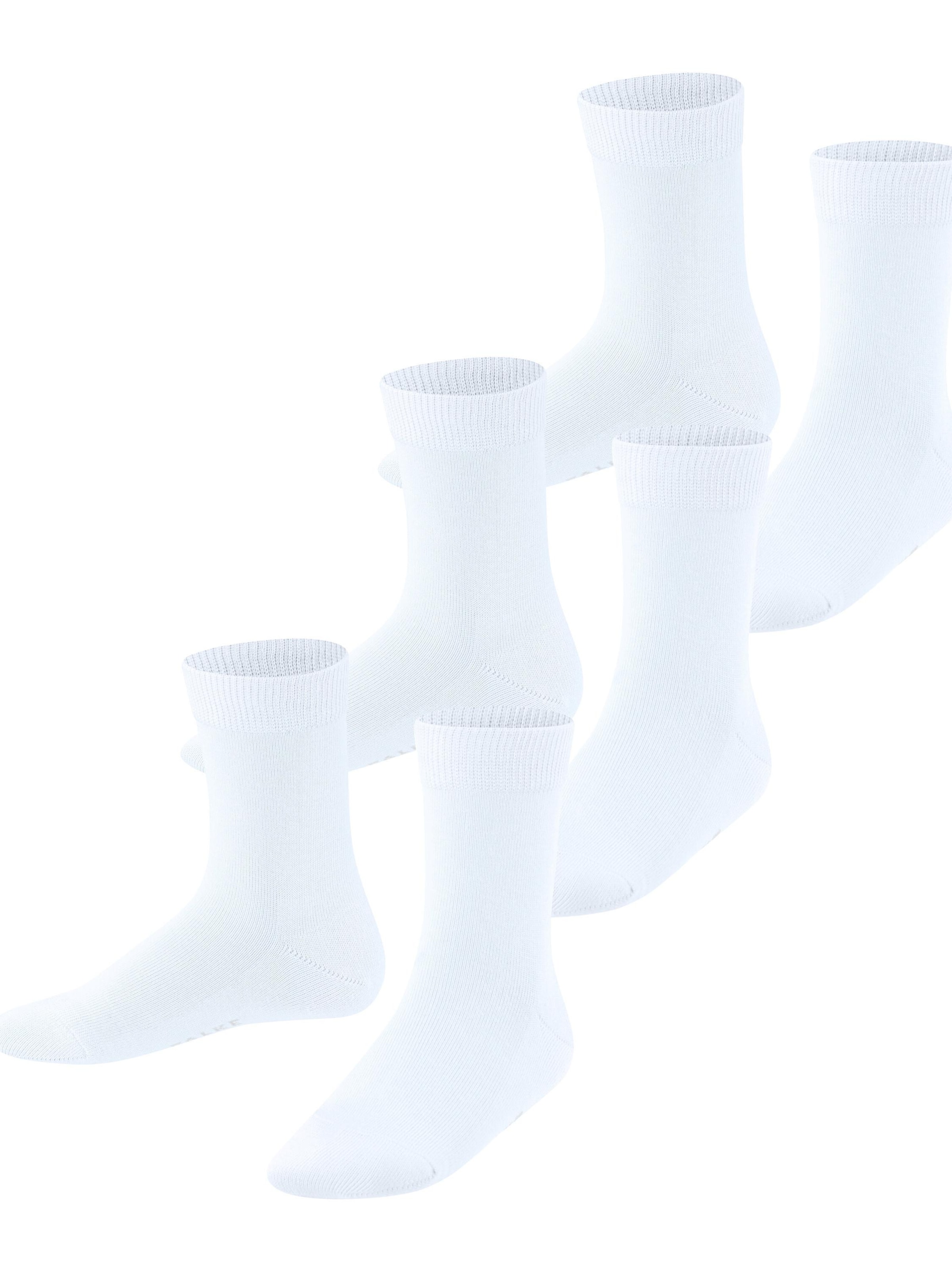 FALKE Socks 'Family 3-Pack' in White: front