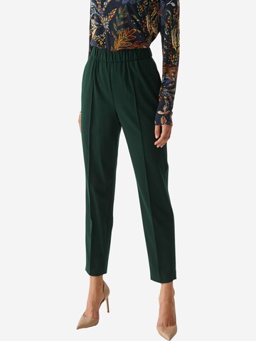 TATUUM Regular Trousers with creases 'LUNO' in Green: front