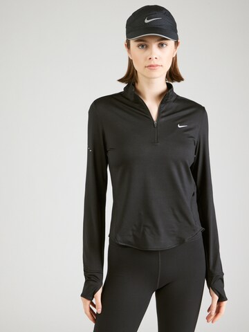 NIKE Performance shirt 'SWIFT' in Black: front