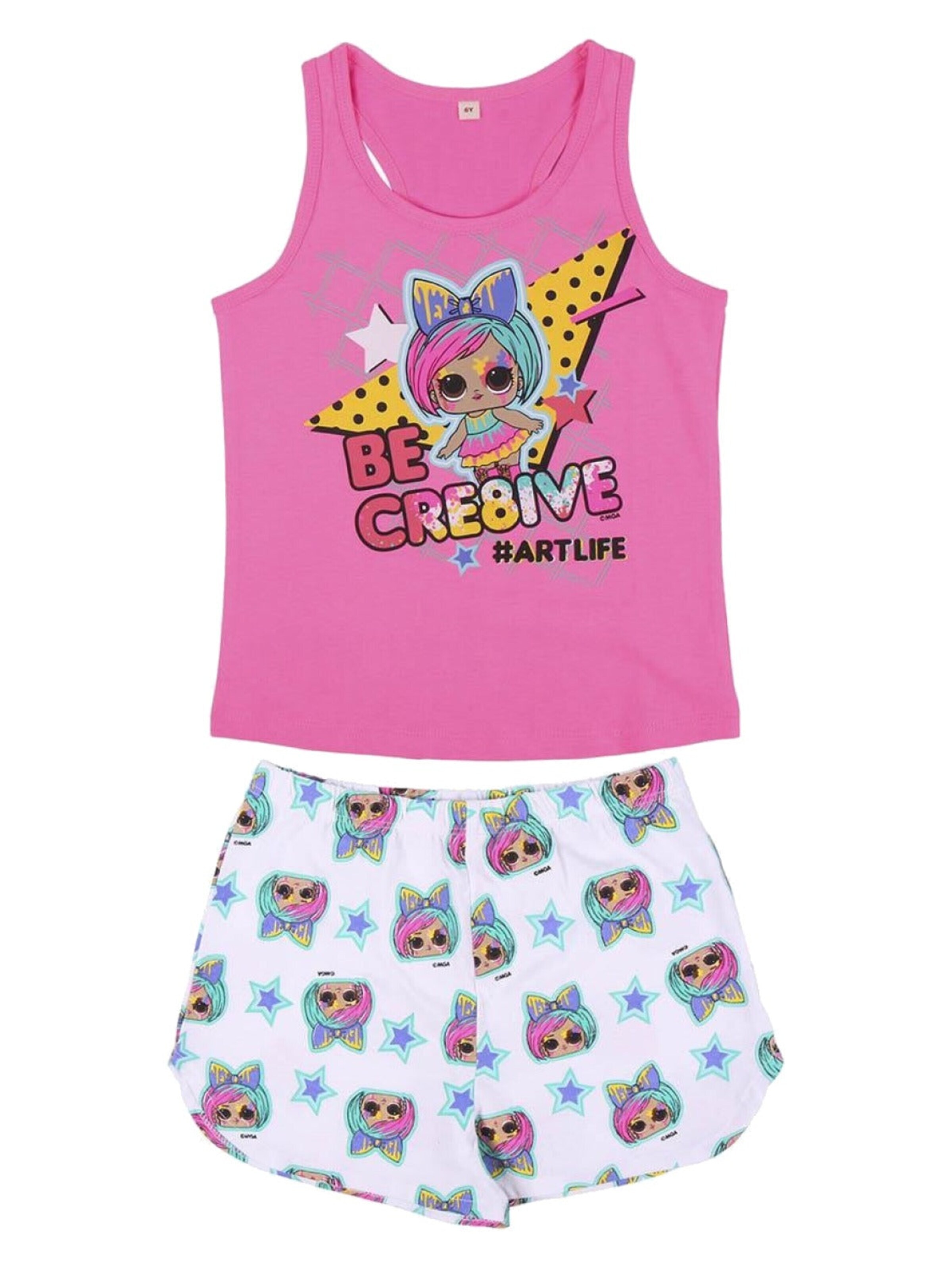 L.O.L Surprise! Pajamas 'LOL Surprise Shortama 'Be Creative' Meisjes' in Pink: front