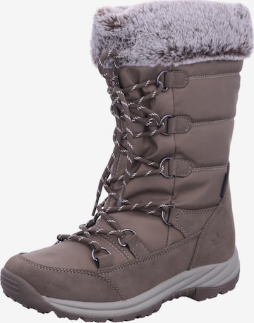 LICO Snowboots 'Stiefel Damen 710247 Kunststoff (Synthetik) in braun' in Bruin: voorkant