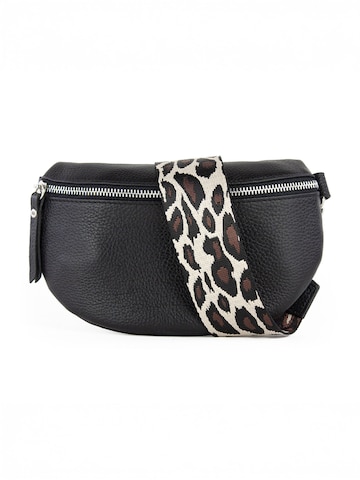 lePelou - Riñonera 'SERENA small' en negro: frente