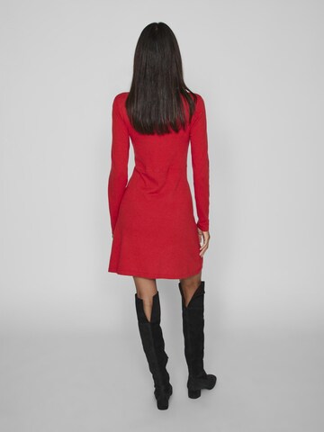 VILA Gebreide jurk in Rood