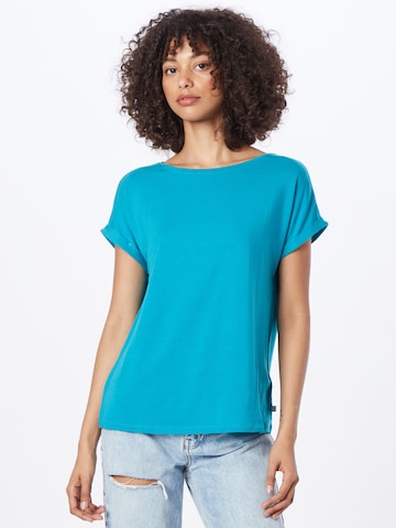 QS Shirt in Blauw: voorkant