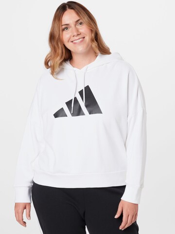 ADIDAS PERFORMANCE Sports sweatshirt in White: front