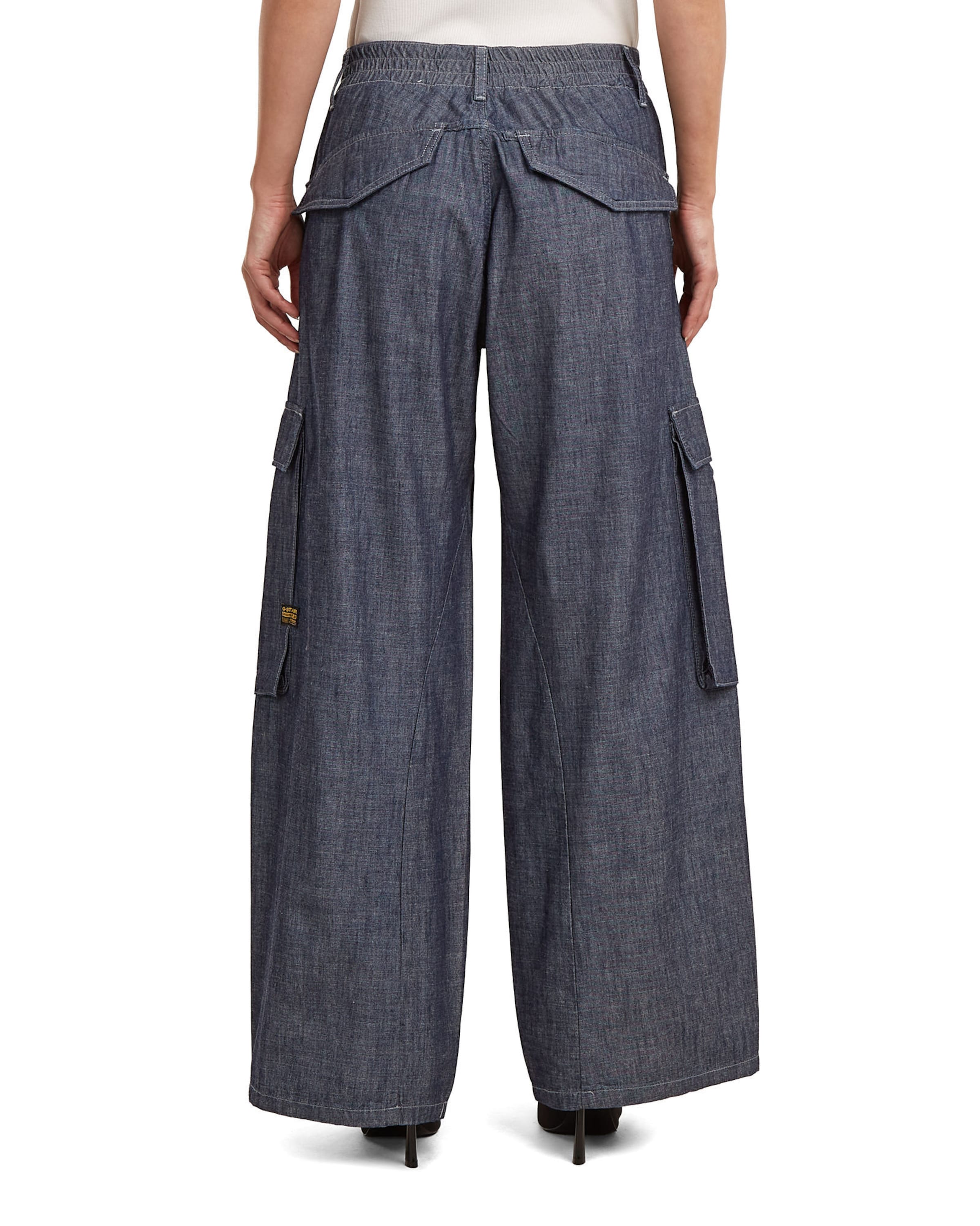 G-STAR Loosefit Cargojeans 'Cargo Summer Pants' in Blauw
