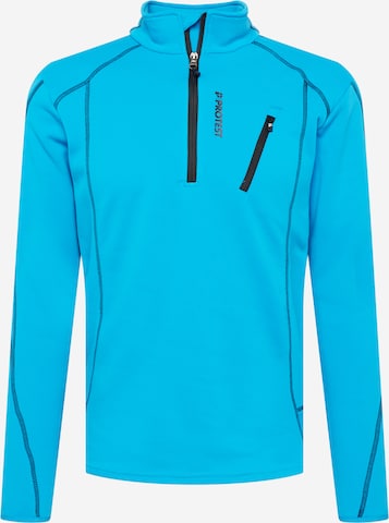 PROTEST Athletic Sweatshirt 'Humans' in Blue: front