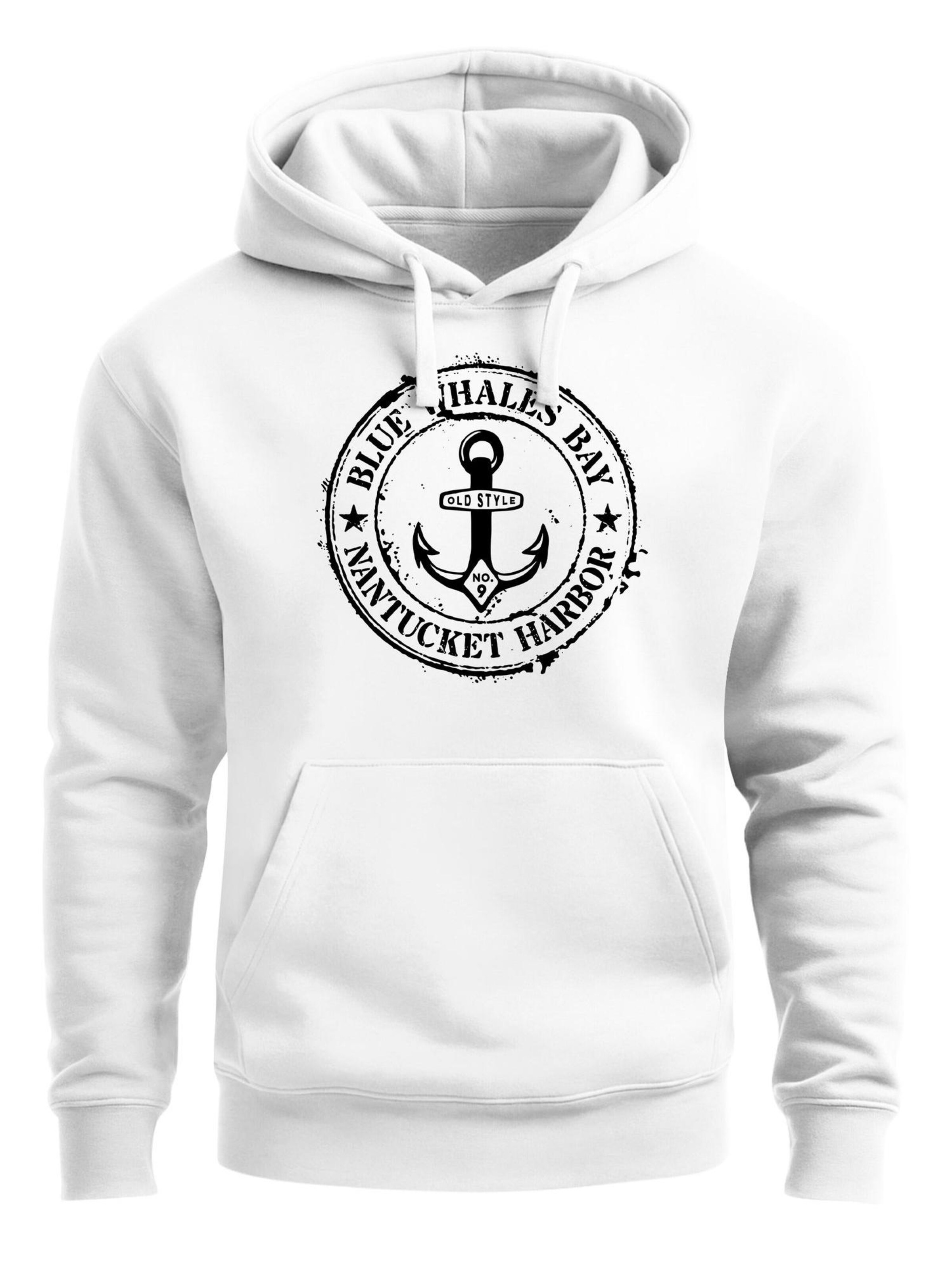 Neverless Sweatshirt 'Vintage Anker' in White: front