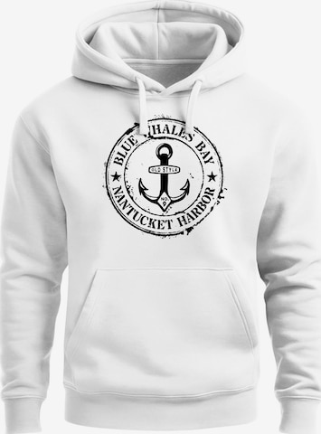 Neverless Sweatshirt 'Vintage Anker' in White: front