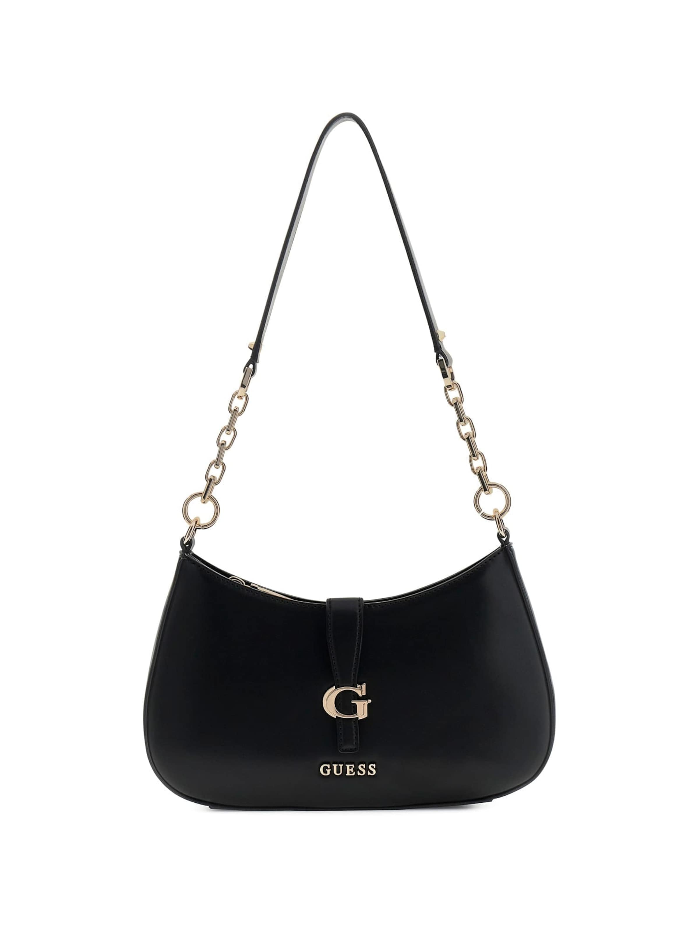 Sac bandoulière 'Carrie' GUESS en noir : devant