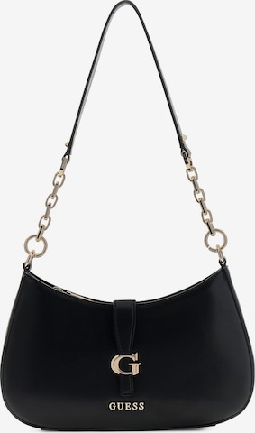 Sac bandoulière 'Carrie' GUESS en noir : devant