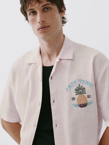 Comfort Fit Cămașă de la Pull&Bear pe roz