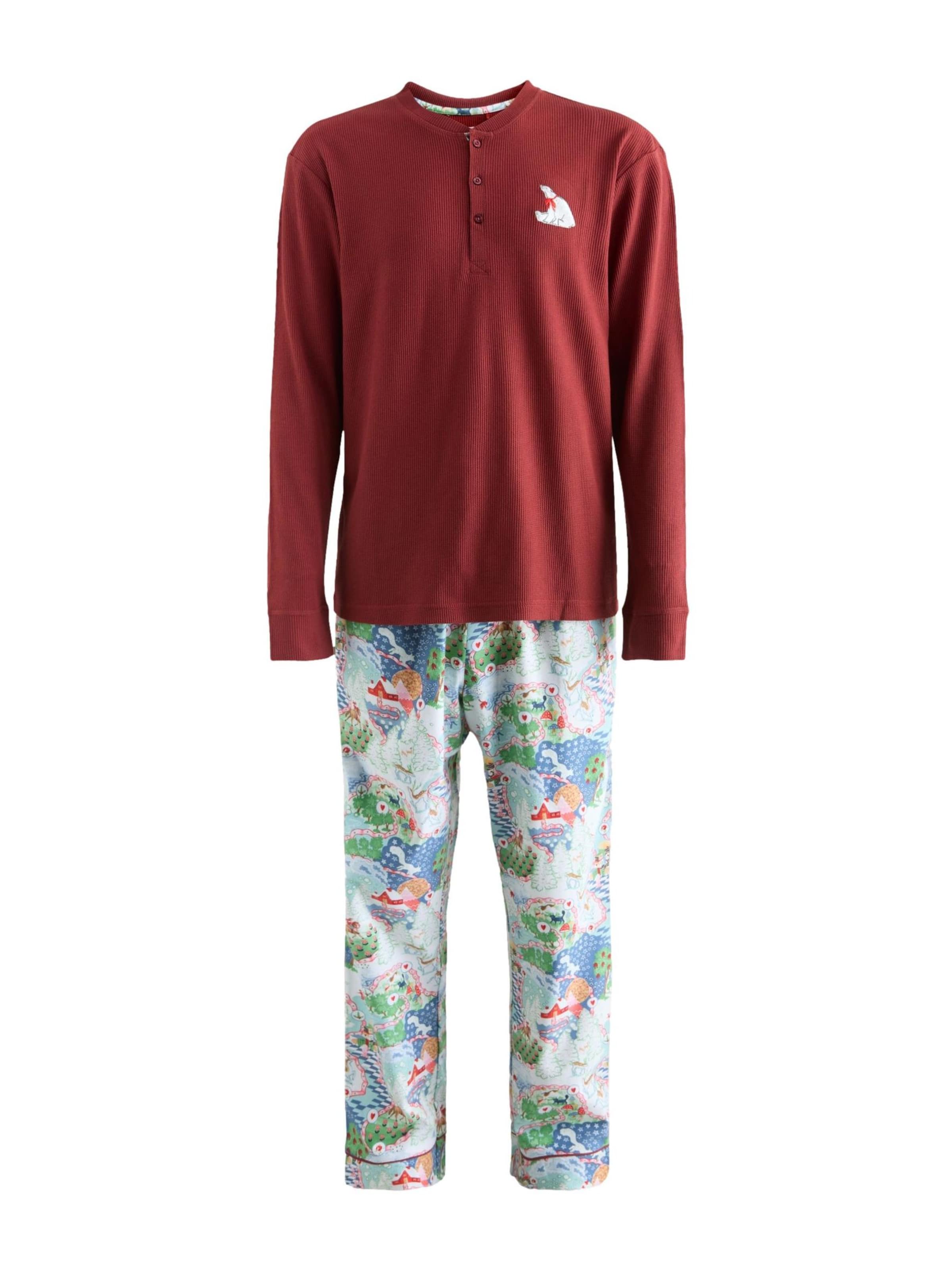 Cath Kidston Hosszú pizsama - piros: elől