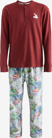 Pyjama long Cath Kidston en rouge : devant