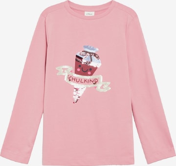 T-Shirt s.Oliver en rose : devant