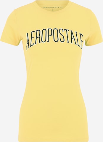 T-shirt 'JUNE' AÉROPOSTALE en jaune : devant