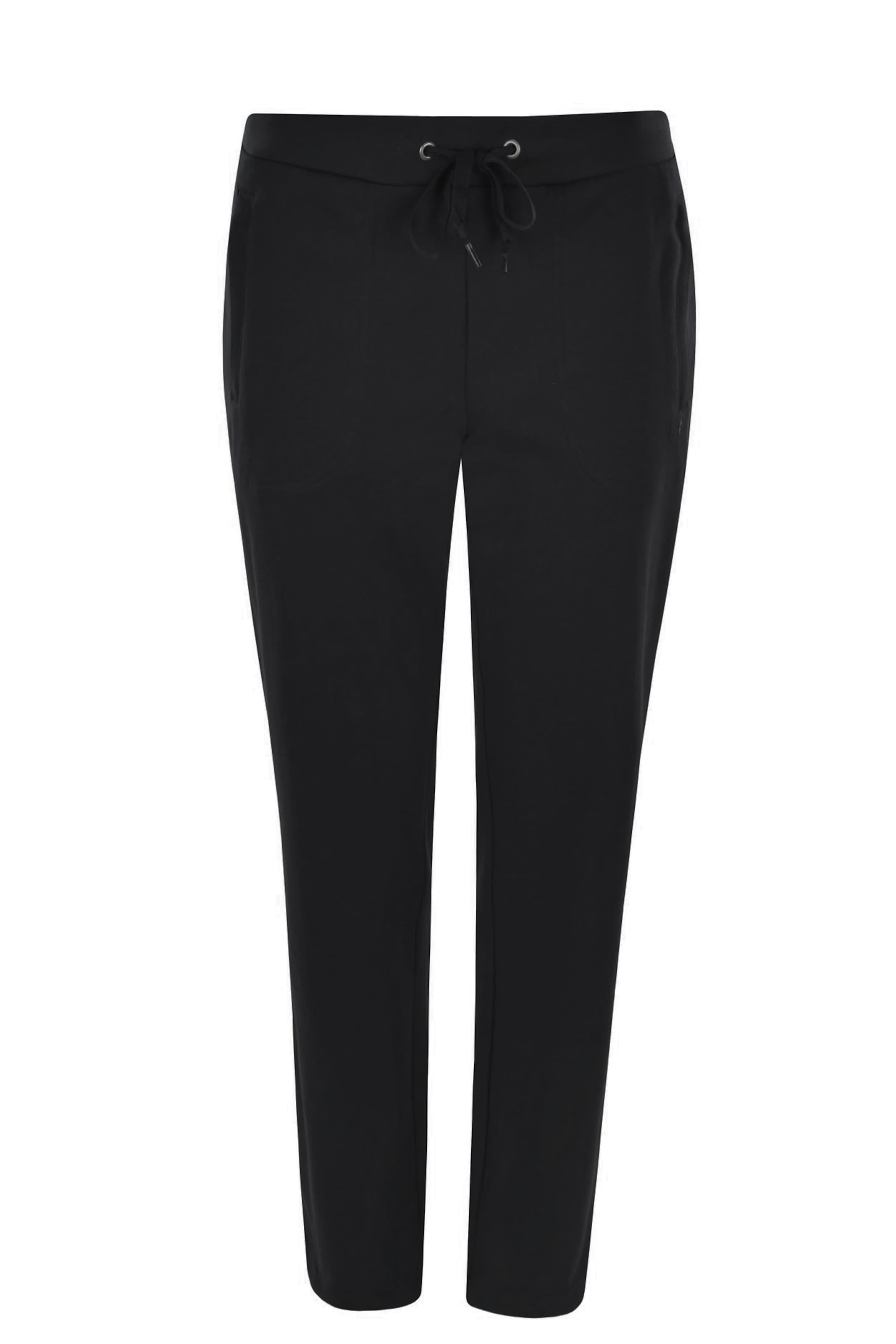 HAJO Regular Trousers in Black: front