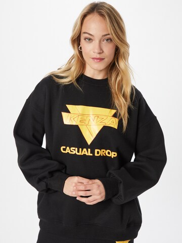 Sweat-shirt Public Desire en noir : devant