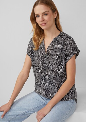 s.Oliver Bluse in Schwarz: Vorderseite