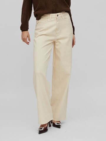 VILA Wide leg Jeans in Beige: front