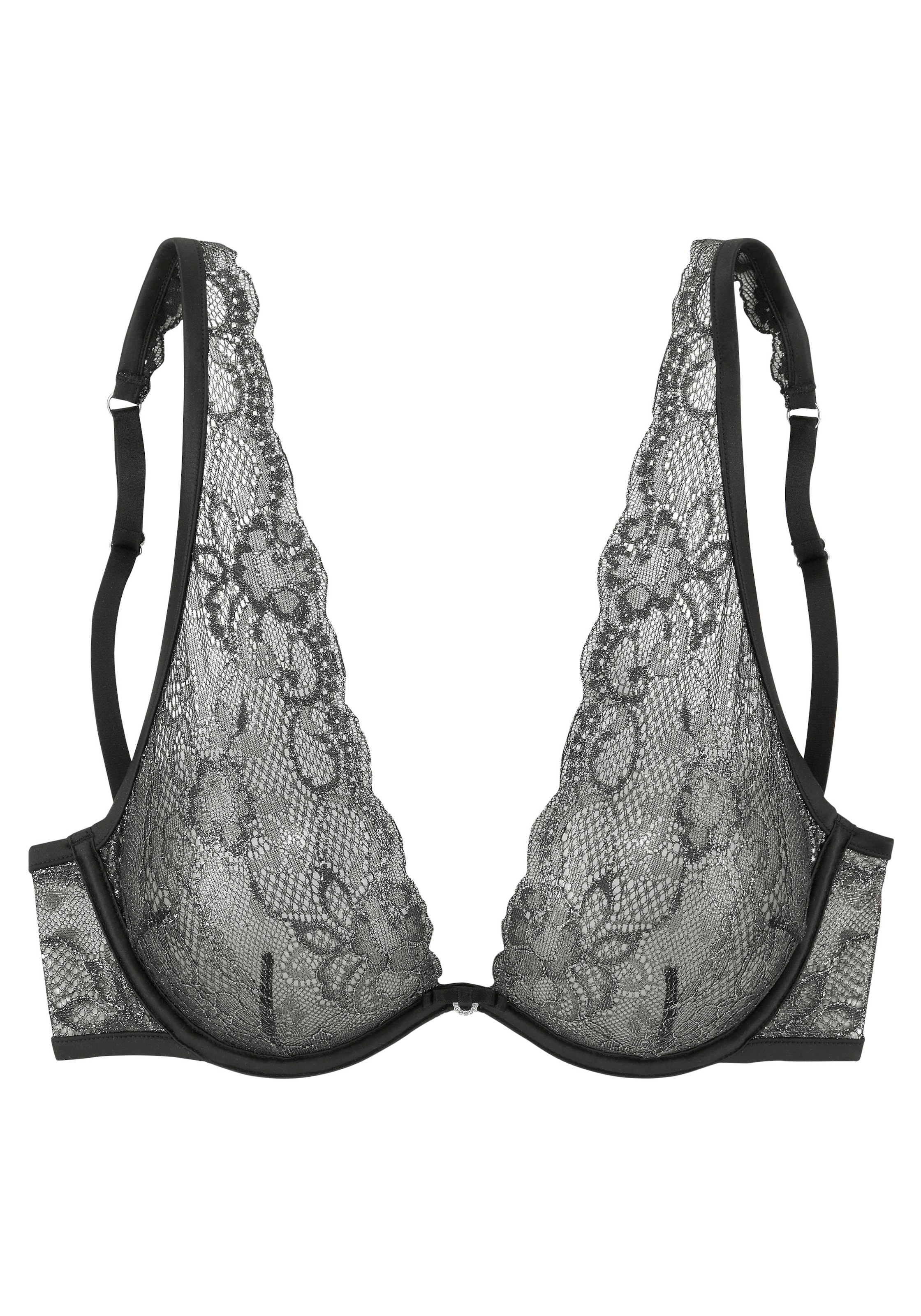 LASCANA Triangle Bra in Black: front