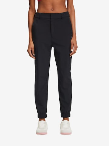 Loosefit Pantalon cargo ESPRIT en noir : devant