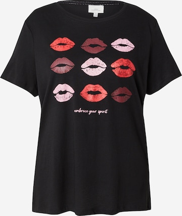 T-shirt 'CARSIMONE' ONLY Carmakoma en noir : devant