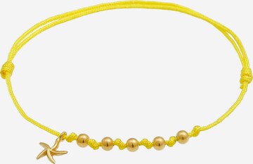 ELLI Armband Seestern, Textil-Armband in Gelb: predná strana