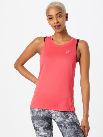 ASICS Sports top in Pink: front