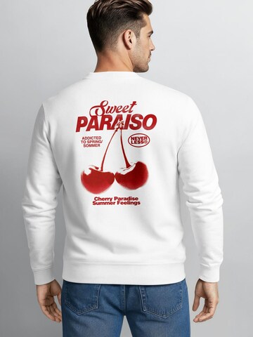 Neverless Sweatshirt 'Sweet Paraiso' in White