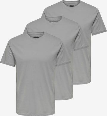 Only & Sons Shirt 'MAX' in Grey: front
