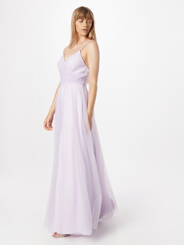 mascara Evening Dress in Purple: front