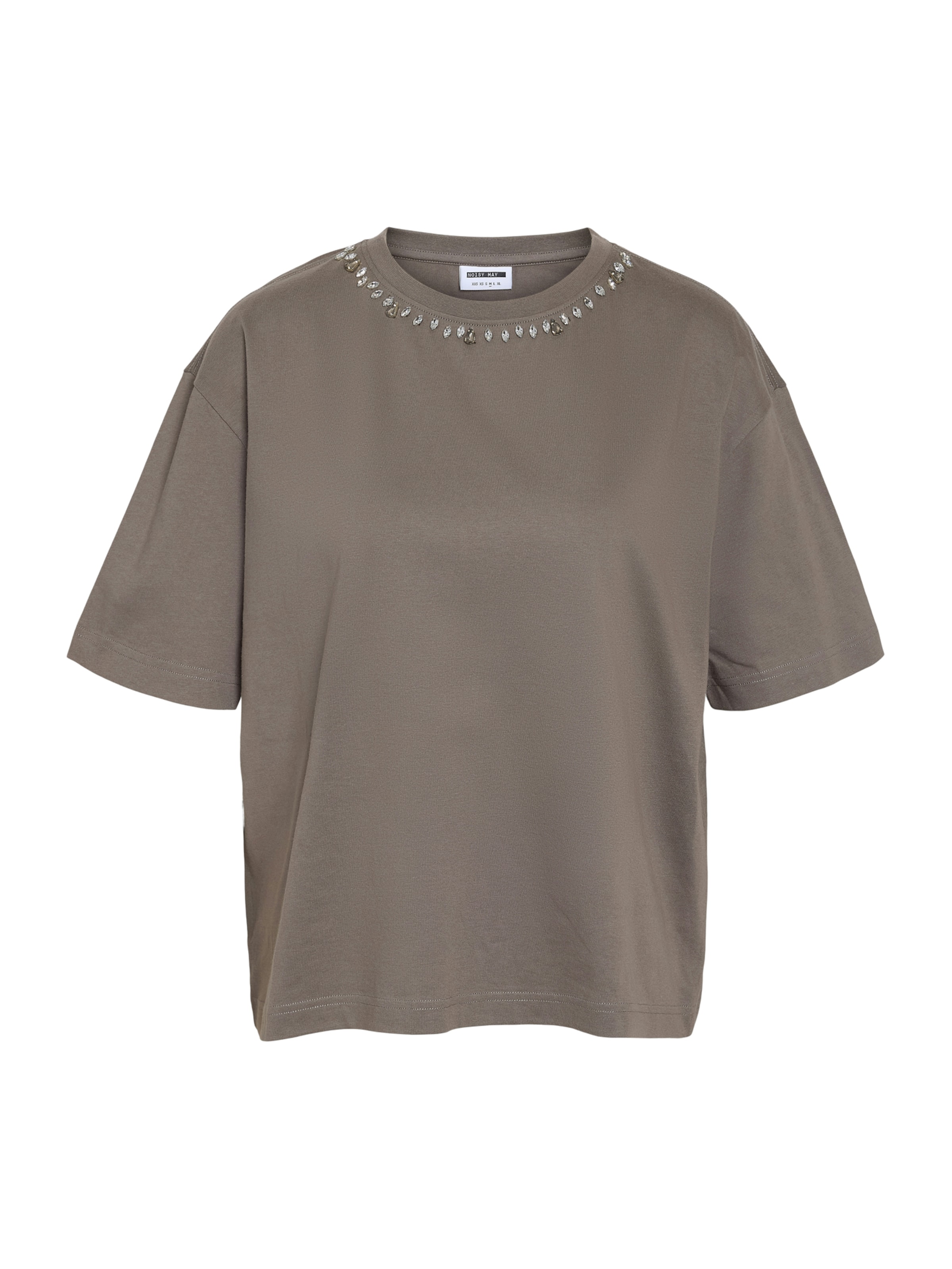 Noisy may Тениска 'NMBELLE' в сиво: отпред