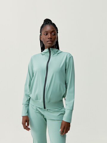 Born Living Yoga Athletic Jacket 'Airla' in Green: front