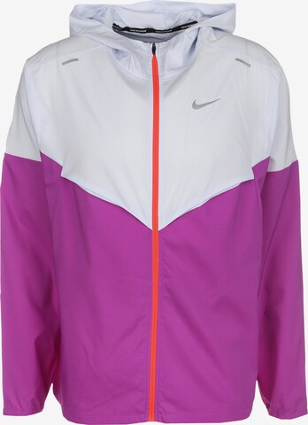 NIKE Athletic Jacket in Pink: front