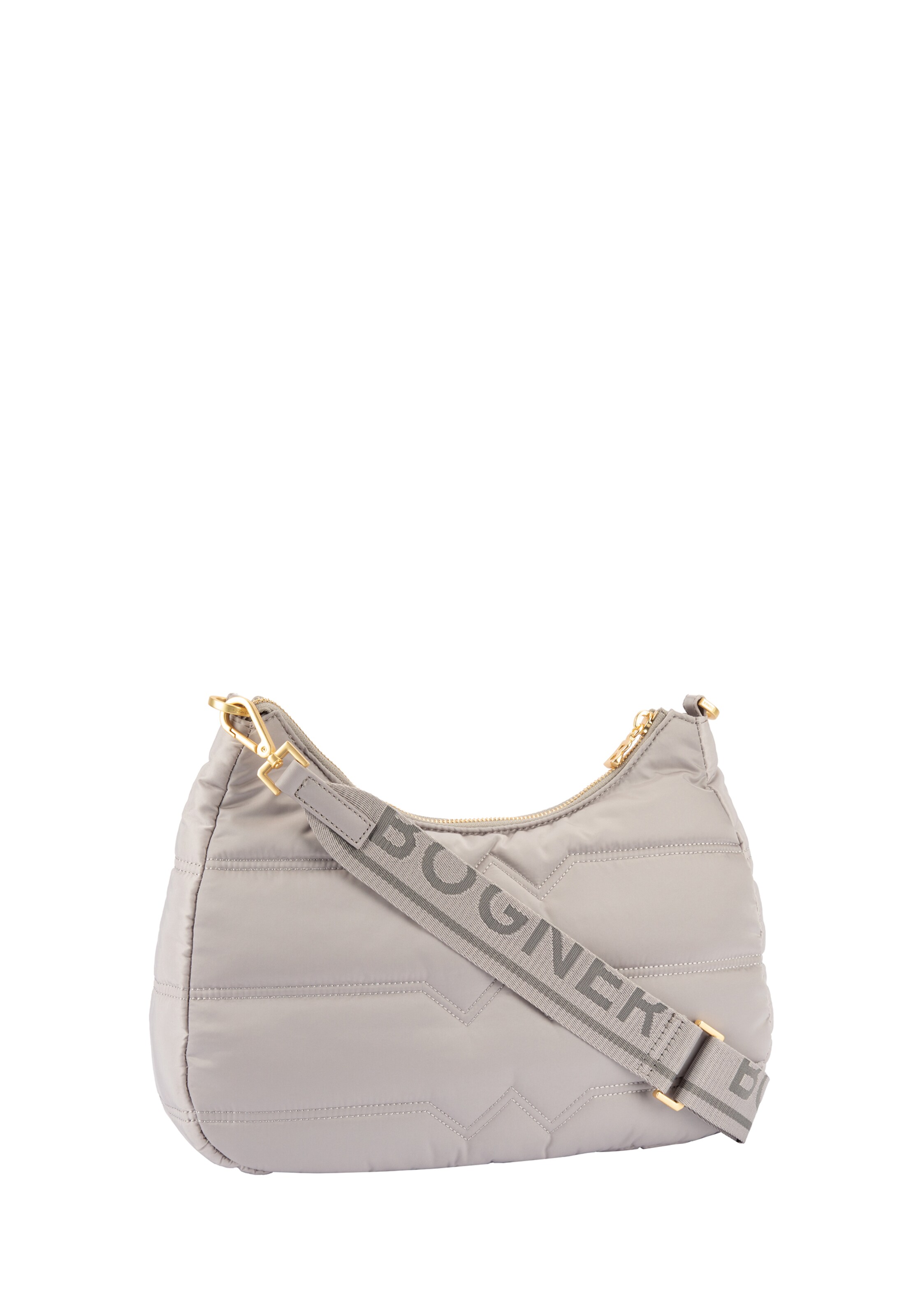 BOGNER - Mala de ombro 'Wallis Tessuto Odette' em cinzento