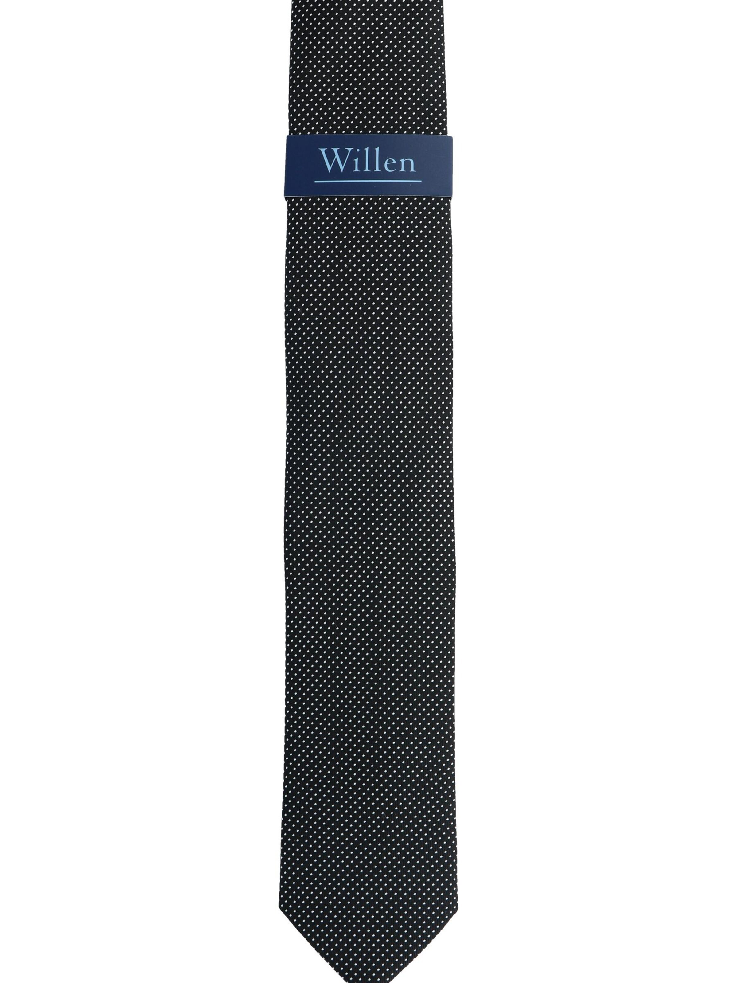 WILLEN Tie 'Tupfen' in Black