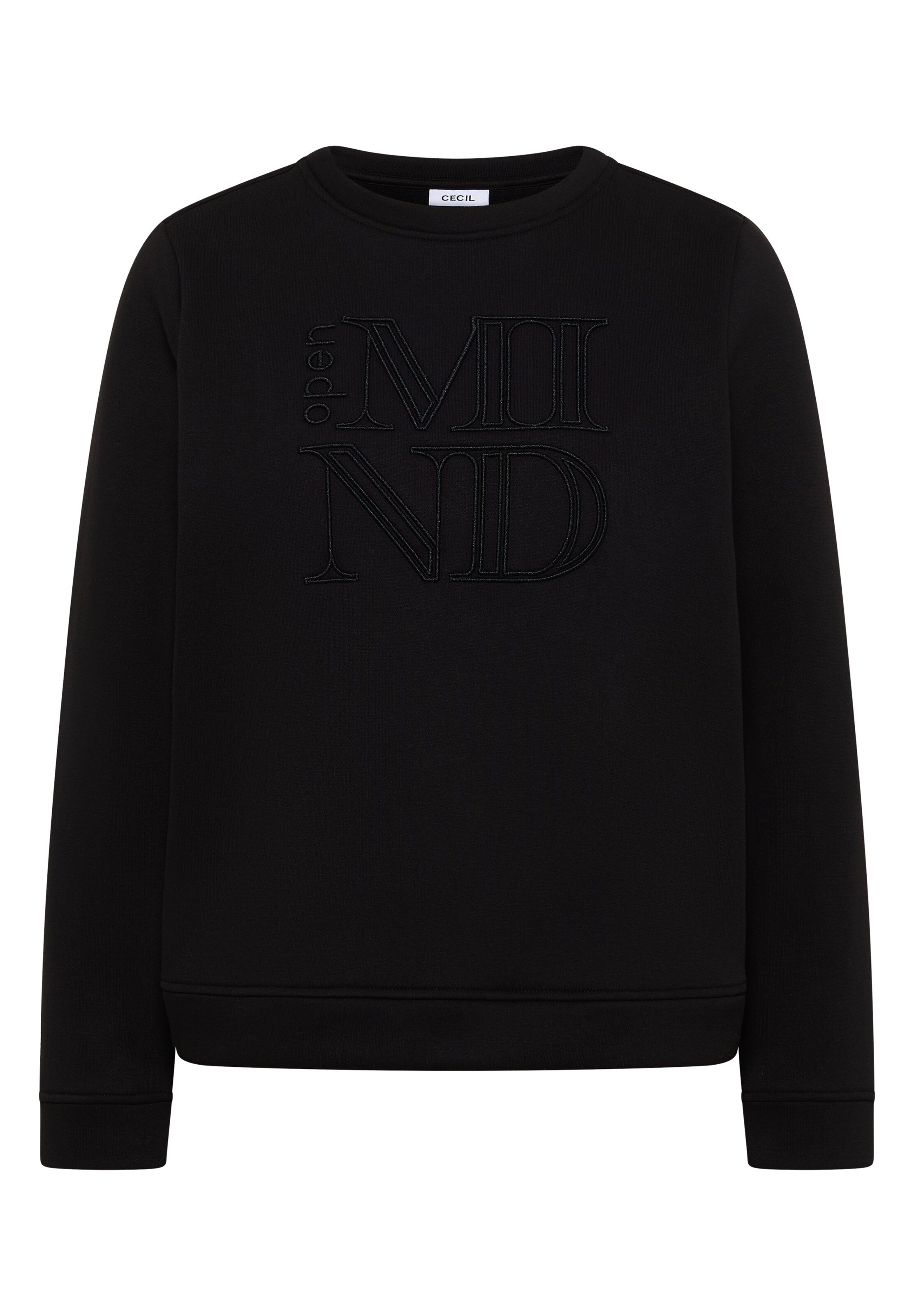CECIL Sweatshirt in Black: front