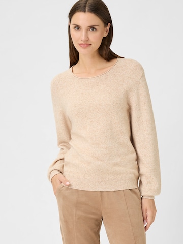 Pull-over Olsen en beige : devant