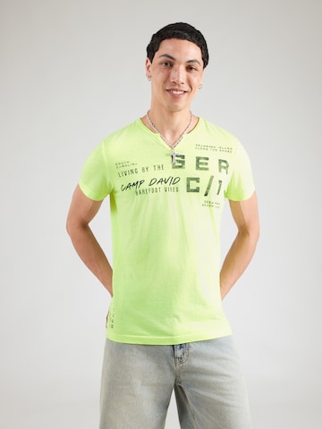 CAMP DAVID Tričko – zelená: přední strana