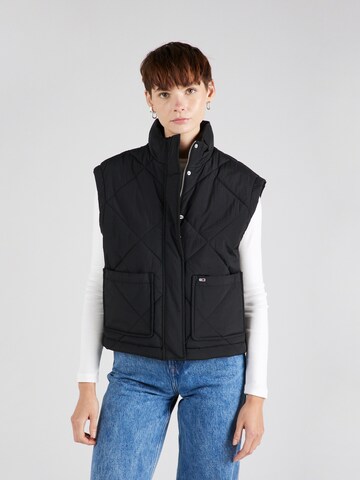 Tommy Jeans Bodywarmer 'DIAMOND' in Zwart: voorkant