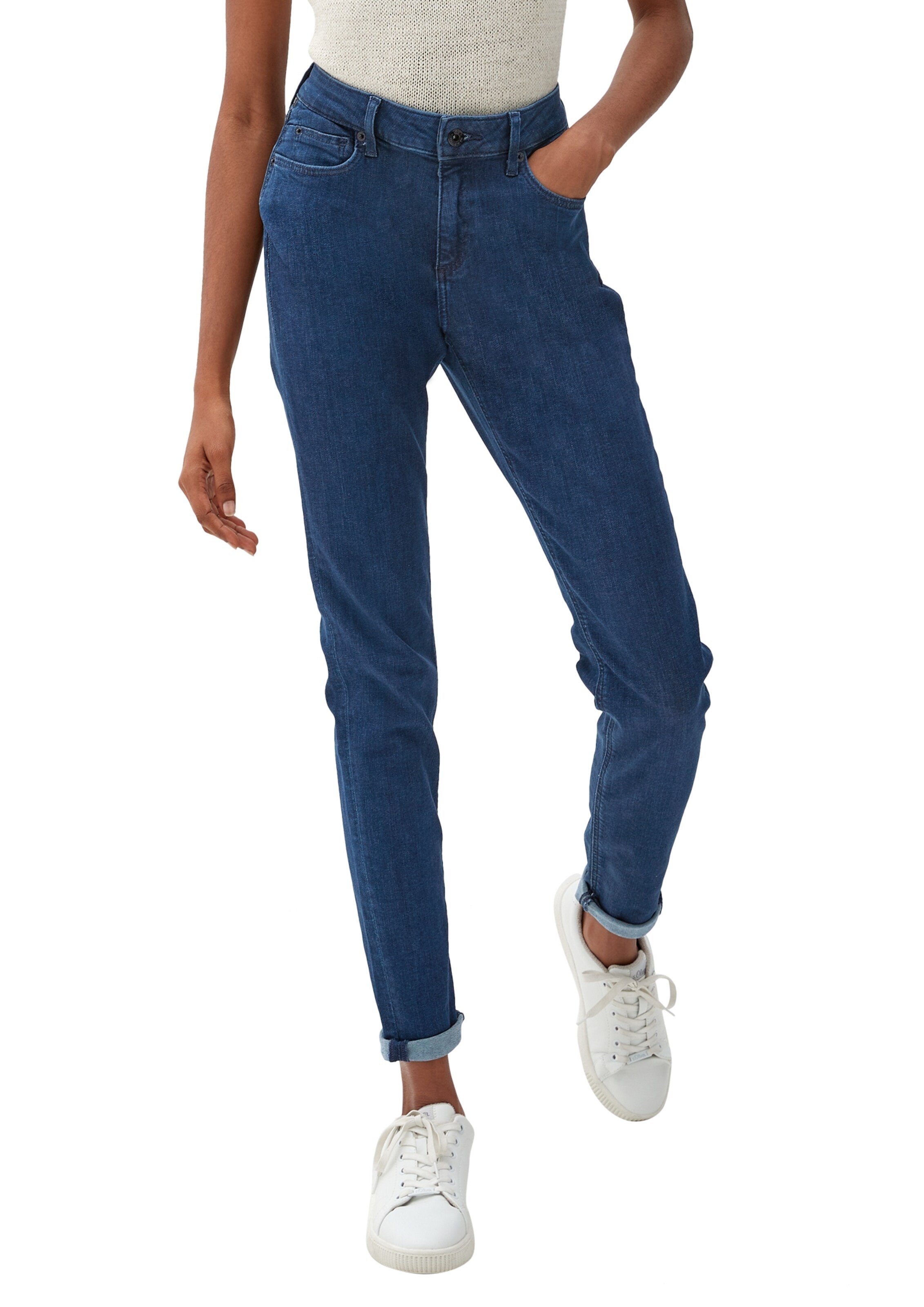 QS Skinny Jeans 'Sadie' in Blau: Vorderseite