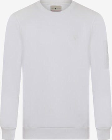 Sweat-shirt 'Bret' DENIM CULTURE en blanc : devant