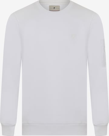 Sweat-shirt 'Bret' DENIM CULTURE en blanc : devant