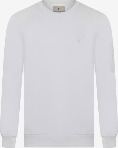 DENIM CULTURE Sweat-shirt 'Bret' en blanc, Vue avec produit