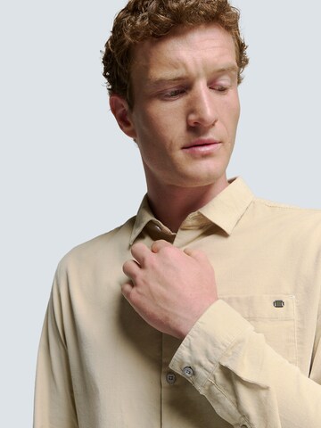 No Excess Regular fit Overhemd in Beige