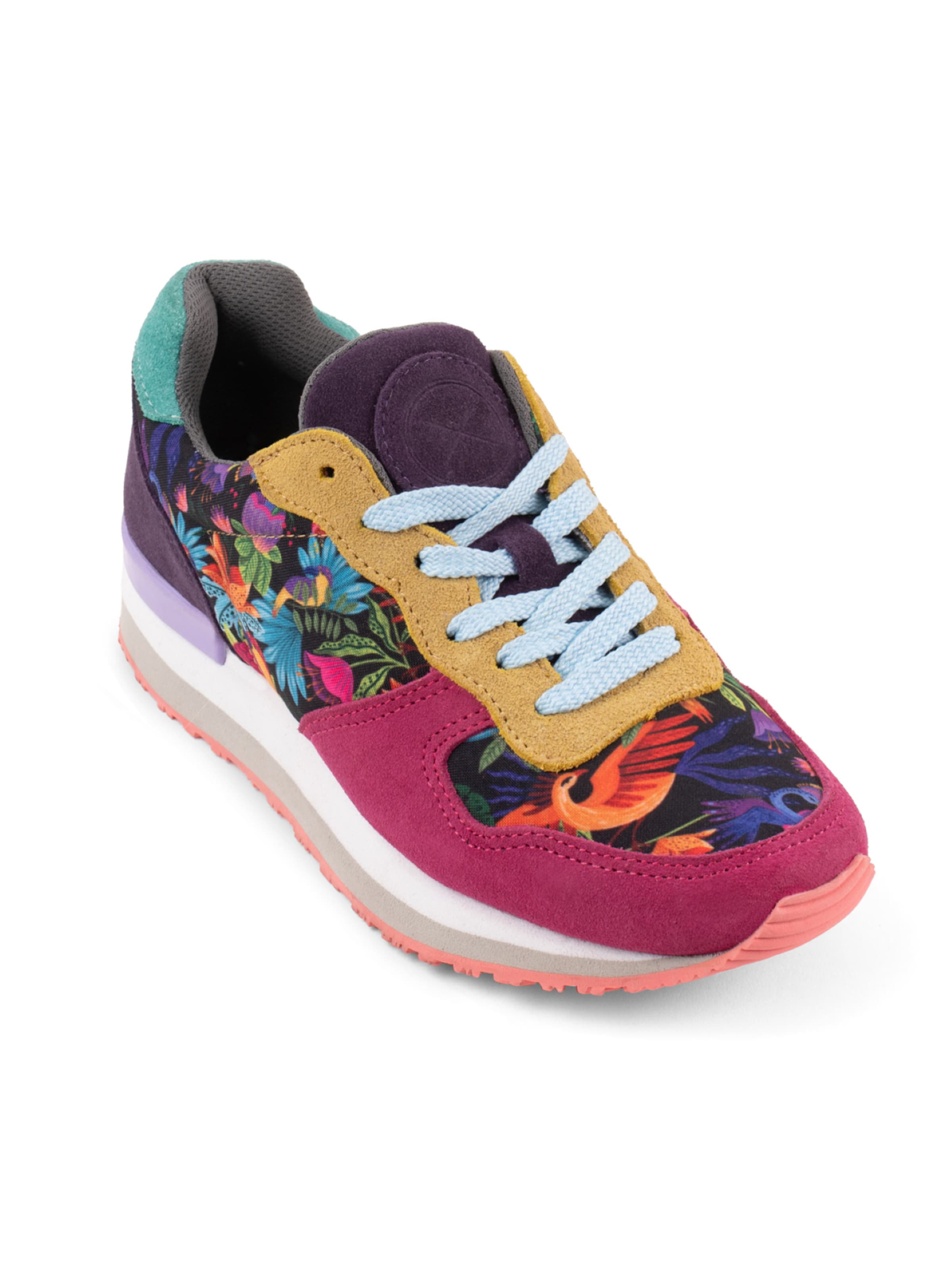 inkkas Sneaker low 'Inkkas Luzon Cush Sneaker – Extra gepolsterter Damen-Sneaker mit Tropenprint'‌‌‌‌‌‌‌‌‌ in Mischfarben: Vorderseite