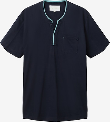 TOM TAILOR Shirt 'Serafino' in Blauw: voorkant